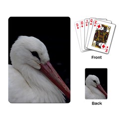 Wild Stork Bird Playing Card