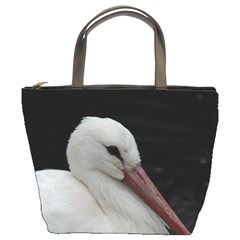 Wild Stork Bird Bucket Bags