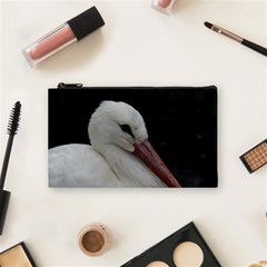 Wild Stork Bird Cosmetic Bag (small) 