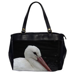 Wild Stork Bird Office Handbags (2 Sides) 