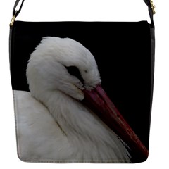 Wild Stork Bird Flap Messenger Bag (s) by picsaspassion