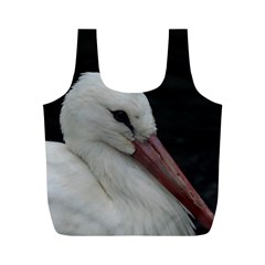 Wild Stork Bird Full Print Recycle Bags (m) 