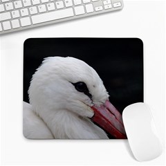 Wild Stork Bird, Close-up Large Mousepads by picsaspassion