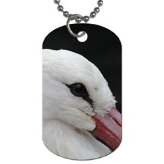 Wild Stork Bird, Close-up Dog Tag (one Side)