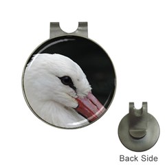 Wild Stork Bird, Close-up Hat Clips With Golf Markers