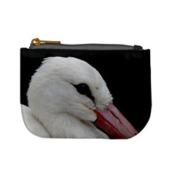 Wild Stork Bird, Close-up Mini Coin Purses