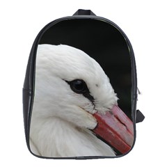 Wild Stork Bird, Close-up School Bags(large) 