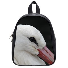 Wild Stork Bird, Close-up School Bags (small) 