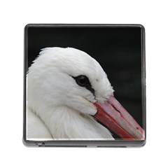 Wild Stork Bird, Close-up Memory Card Reader (square) by picsaspassion