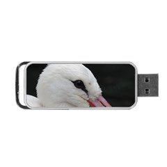 Wild Stork Bird, Close-up Portable Usb Flash (one Side) by picsaspassion