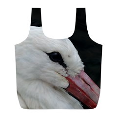 Wild Stork Bird, Close-up Full Print Recycle Bags (l) 