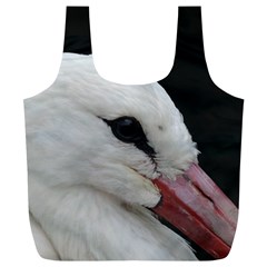 Wild Stork Bird, Close-up Full Print Recycle Bags (l)  by picsaspassion