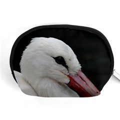 Wild Stork Bird, Close-up Accessory Pouches (medium) 