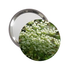 White Summer Flowers 2 25  Handbag Mirrors