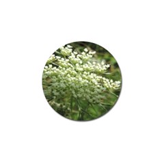 White Summer Flowers Golf Ball Marker