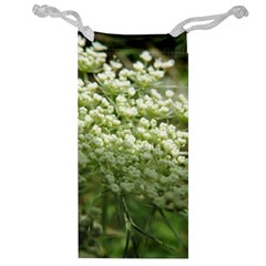 White Summer Flowers Jewelry Bags