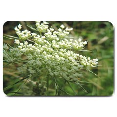 White Summer Flowers Large Doormat 