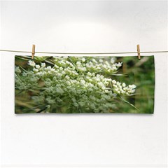 White Summer Flowers Hand Towel