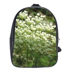 White Summer Flowers School Bags(large) 