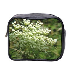 White Summer Flowers Mini Toiletries Bag 2-side