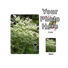 White Summer Flowers Playing Cards 54 (mini) 