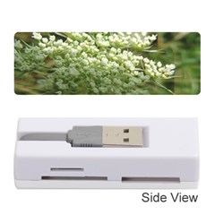 White Summer Flowers Memory Card Reader (stick) 