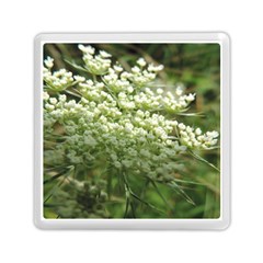 White summer flowers Memory Card Reader (Square) 