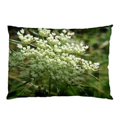 White Summer Flowers Pillow Case (two Sides)