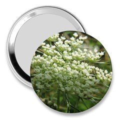 White Summer Flowers 3  Handbag Mirrors