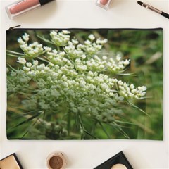 White Summer Flowers Cosmetic Bag (xxxl) 