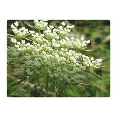 White Summer Flowers Double Sided Flano Blanket (mini) 