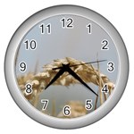 Cornfield Wall Clocks (Silver)  Front