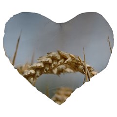 Cornfield Large 19  Premium Flano Heart Shape Cushions