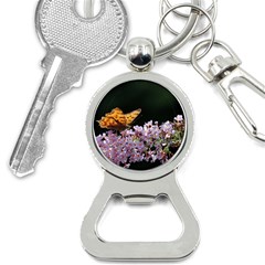 Butterfly Sitting On Flowers Bottle Opener Key Chains