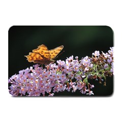 Butterfly Sitting On Flowers Plate Mats