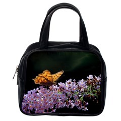 Butterfly Sitting On Flowers Classic Handbags (one Side)