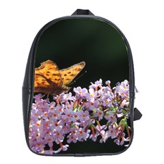 Butterfly Sitting On Flowers School Bags(large) 