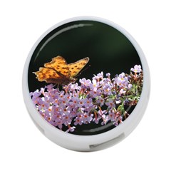 Butterfly Sitting On Flowers 4-port Usb Hub (two Sides) 