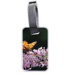 Butterfly Sitting On Flowers Luggage Tags (two Sides)