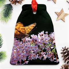 Butterfly Sitting On Flowers Bell Ornament (2 Sides)