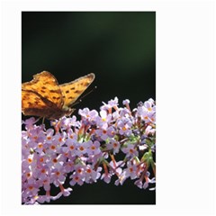 Butterfly Sitting On Flowers Small Garden Flag (two Sides)