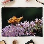 Butterfly sitting on flowers Cosmetic Bag (XXXL)  Front