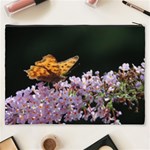 Butterfly sitting on flowers Cosmetic Bag (XXXL)  Back