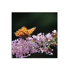 Butterfly Sitting On Flowers Satin Bandana Scarf