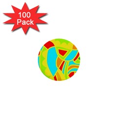 Colorful Decor 1  Mini Buttons (100 Pack) 