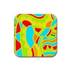 Colorful Decor Rubber Coaster (square) 