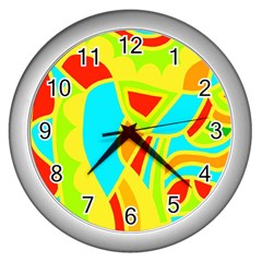 Colorful Decor Wall Clocks (silver) 