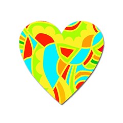 Colorful Decor Heart Magnet