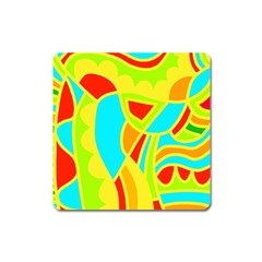 Colorful Decor Square Magnet