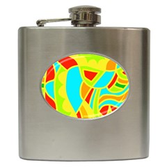 Colorful Decor Hip Flask (6 Oz) by Valentinaart